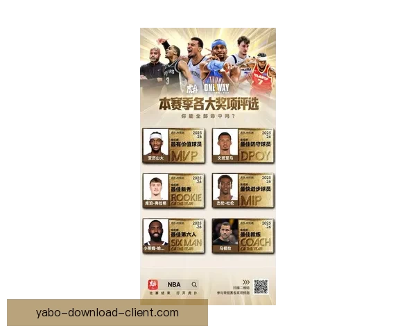 NBA体育道德风尚奖候选名单揭晓 亚历山大阿德巴约霍福德等球员入围