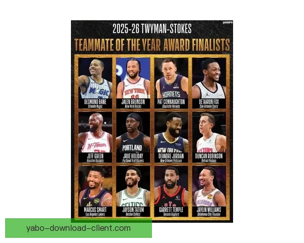 NBA体育道德风尚奖候选名单揭晓 亚历山大阿德巴约霍福德等球员入围